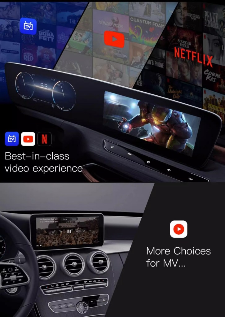 BOX wireless carplay/Android auto in car Android system car box SIM card global passband HDMI