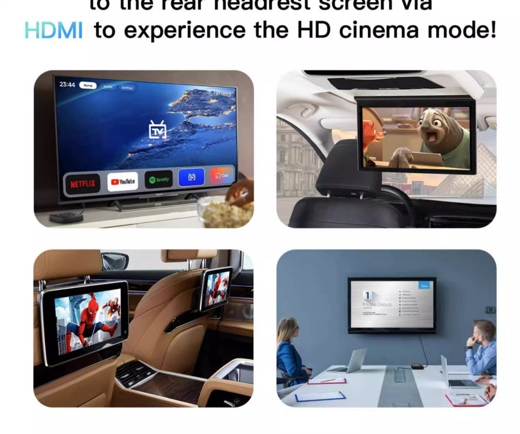 BOX wireless carplay/Android auto in car Android system car box SIM card global passband HDMI