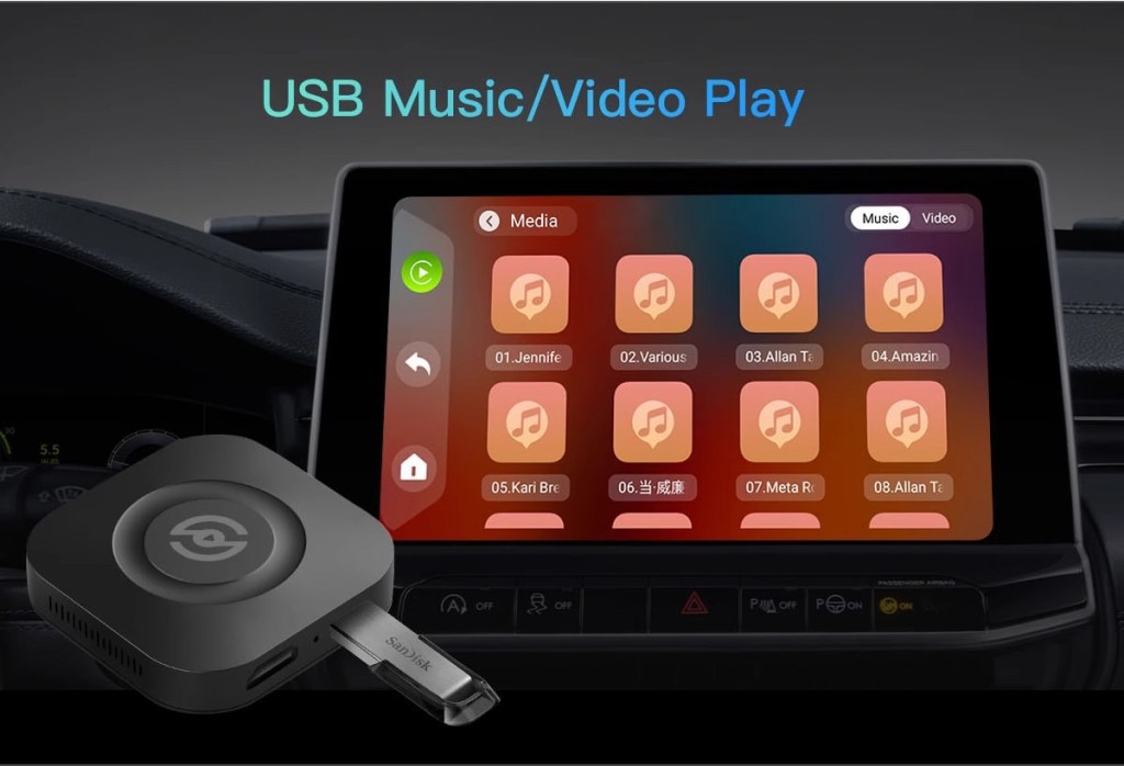 BOX wireless carplay/Android auto in car Android system car box SIM card global passband HDMI