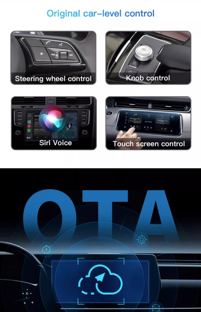 BOX wireless carplay/Android auto in car Android system car box SIM card global passband HDMI