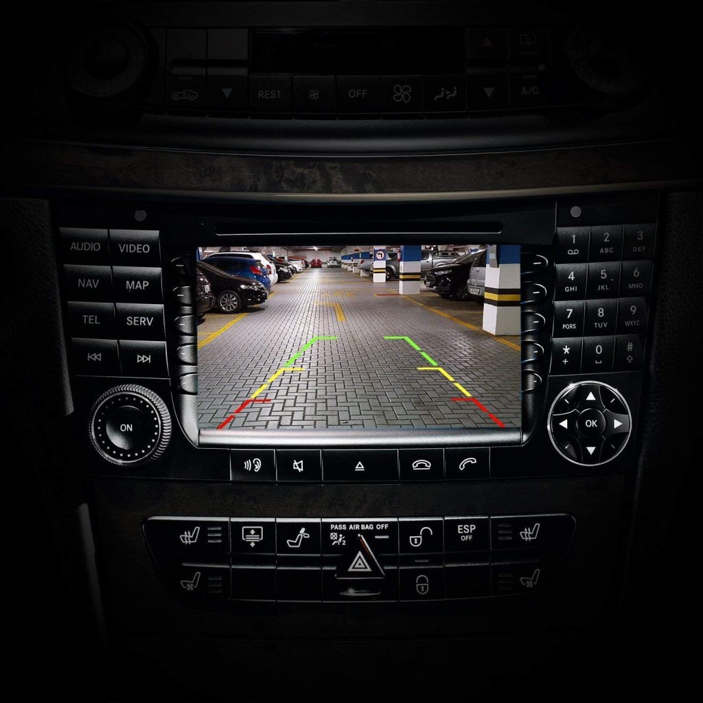 Suitable for simulating the movement trajectory of Mercedes Benz ML series handles, CVBS video signal, in car rearview camera