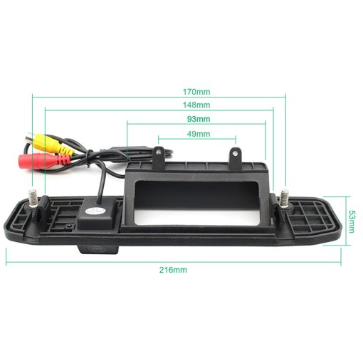 Suitable for simulating the movement trajectory of Mercedes Benz ML series handles, CVBS video signal, in car rearview camera