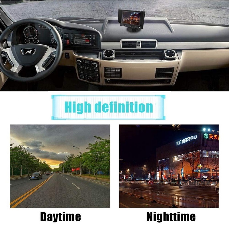 AHCaméra de recul pour camion AHD12V-V-24V HD Vision nocturne large visualisation étanche IP68 pour camion/remorque/pick-up/RV/Bus/Van AHD Truck Backup Camera, 12V-24V HD Night Vision Wide Viewing Waterproof IP68 for Truck/Trailer/Pickups/RV/Bus/Van – Image 4