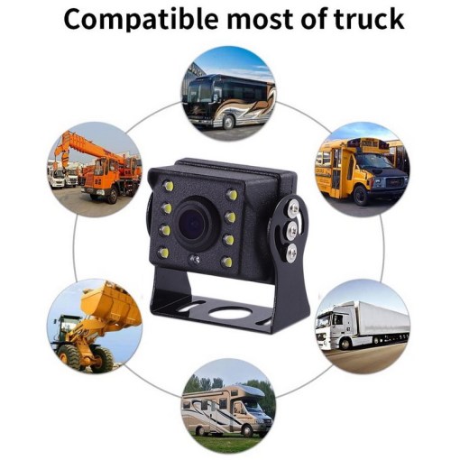 Caméra de recul pour camion AHD, 12V-24V HD Vision nocturne large visualisation étanche IP68 pour camion/remorque/pick-up/RV/Bus/Van 13 XYCING Update AHD Truck Backup Camera 12V 24V HD Night Vision Wide Viewing Waterproof IP68 for 5