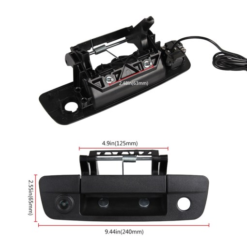 para Dodge Ram 2009-2012 Carro Rover Tailgate Handle Câmera de backup Câmera de visão traseira reversa reversa 10 for Dodge Ram 2009 2012 Car Rover Tailgate Handle Backup Camera Reverse Reversing Rear View Camera 2